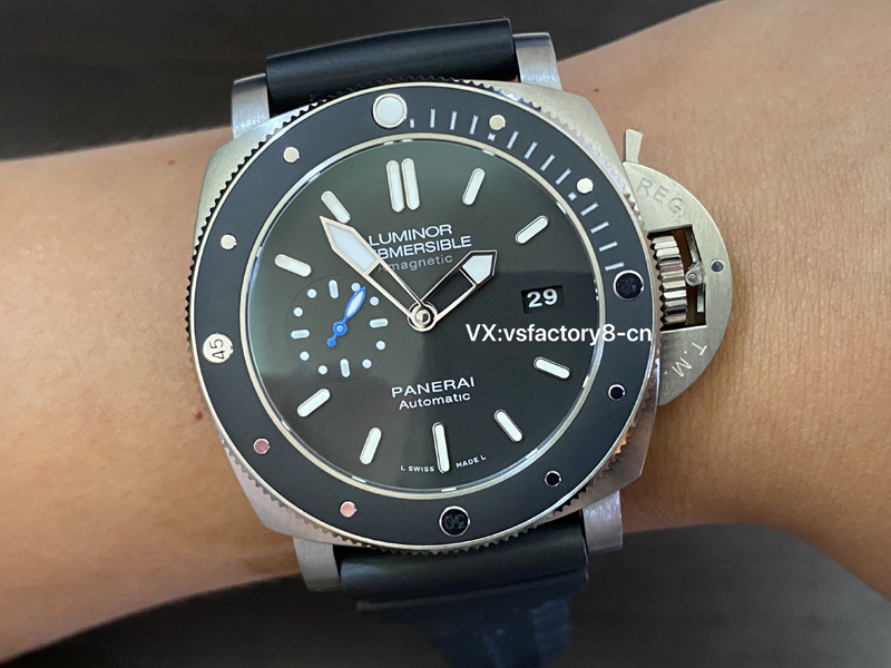 VS廠沛納海pam1389鈦金屬?gòu)?fù)刻表細(xì)節(jié)做工值不值得入手